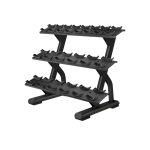 رك سه طبقه دمبل استیل | Precor DBR0813 Beauty Bell Rack