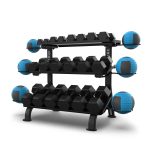 رک سه طبقه دمبل | True FS-20 3-Tier Flat Tray Dumbbell Rack